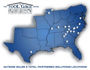 Tool & Gage House Locations Map